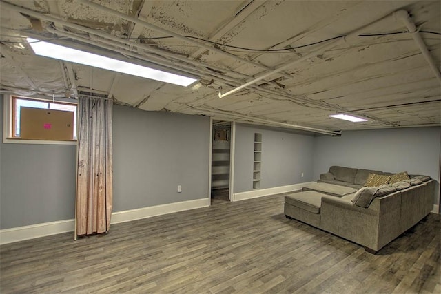 236 N Dennis Ave, Decatur, IL 62522 - living room with baseboards and wood finished floors