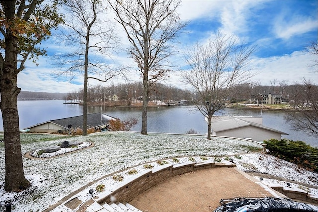 view of water feature