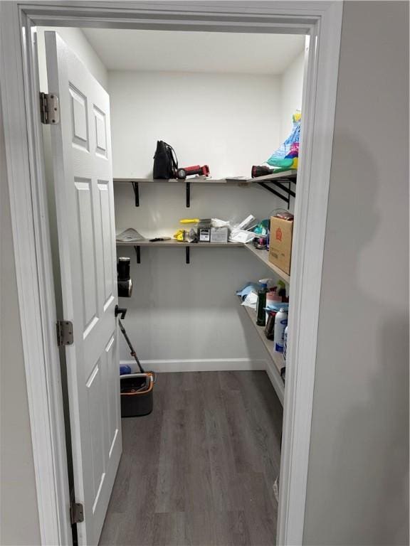 view of storage area