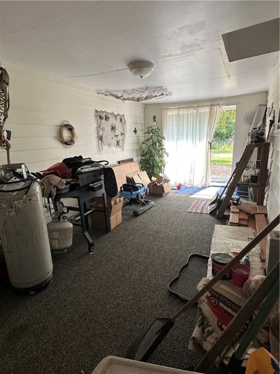 714 Parras St, Danville, IL 61832 - miscellaneous room with carpet