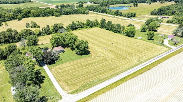 1283 N 1400 E Rd, Shelbyville, IL 62565 - overview of rural landscape featuring abundant farmland and a large body of water