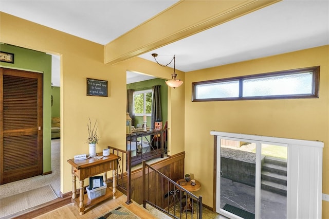 entryway featuring light wood-type flooring