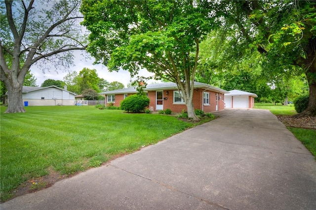 16 Diane Rd, Decatur, IL 62526 - ranch-style home featuring brick siding and a garage