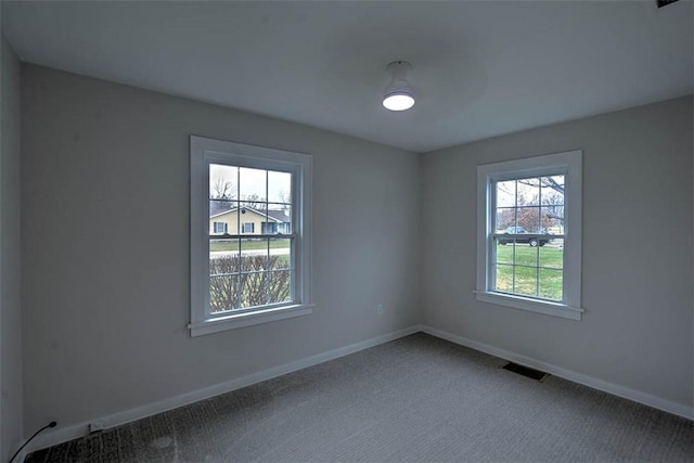 view of carpeted empty room