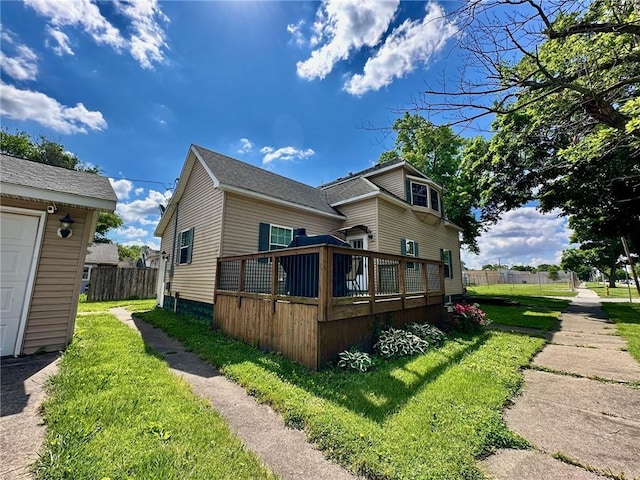 1220 Dewitt Ave, Mattoon, IL 61938 - view of home's exterior featuring a wooden deck