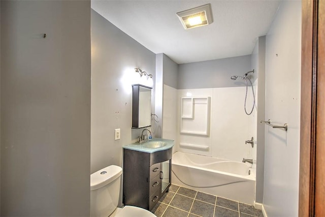 1591 Decatur St, Decatur, IL 62522 - full bathroom with vanity, tile patterned floors, and shower / tub combination