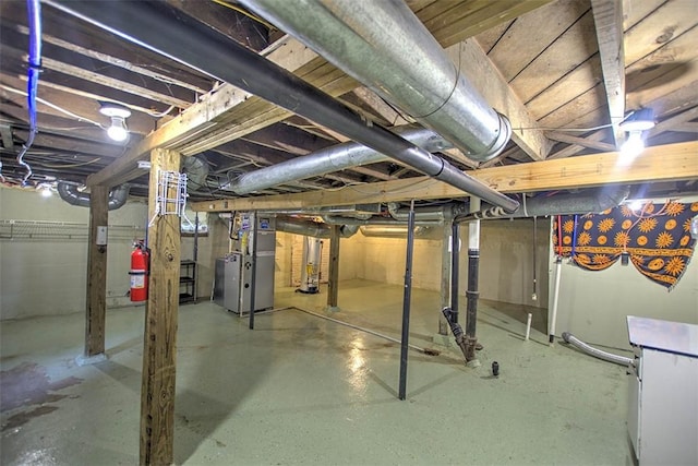 1591 Decatur St, Decatur, IL 62522 - unfinished basement featuring heating unit