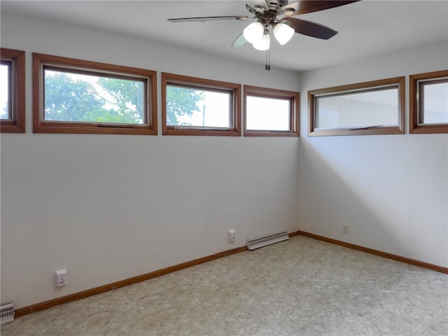 1511 E Fayette Ave, Teutopolis, IL 62467 - unfurnished room with ceiling fan and light floors
