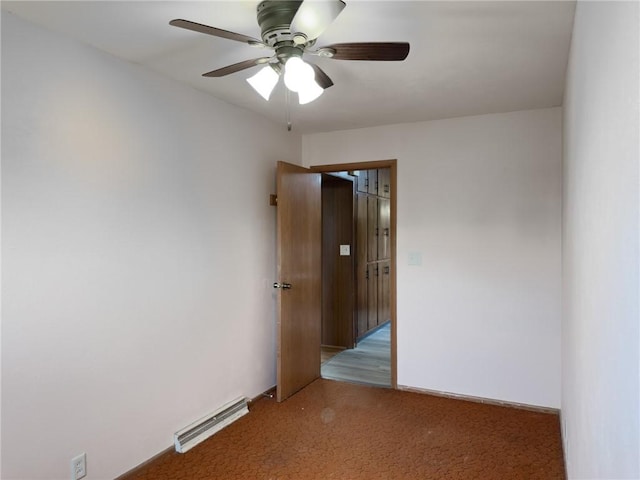 1511 E Fayette Ave, Teutopolis, IL 62467 - empty room featuring carpet flooring and ceiling fan
