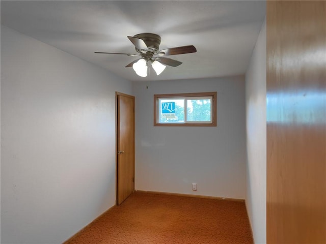 1511 E Fayette Ave, Teutopolis, IL 62467 - unfurnished room with light carpet and ceiling fan