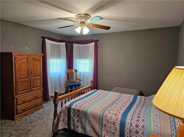 308 S Missouri St, Toledo, IL 62468 - carpeted bedroom featuring ceiling fan