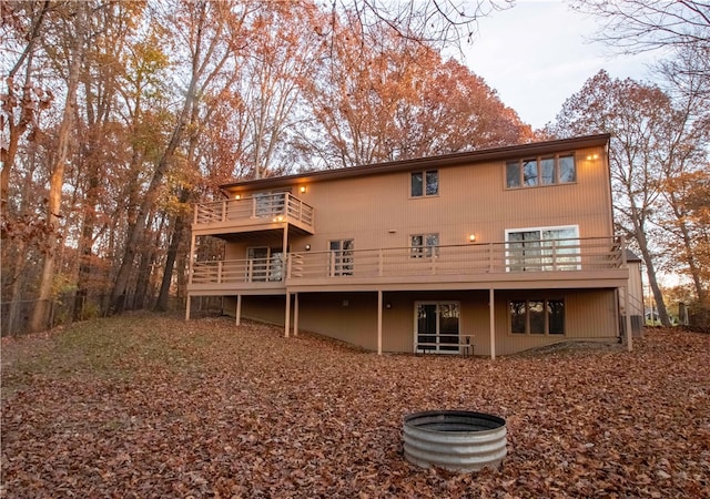 view of rear view of property