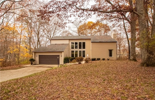 view of front of house featuring a garage