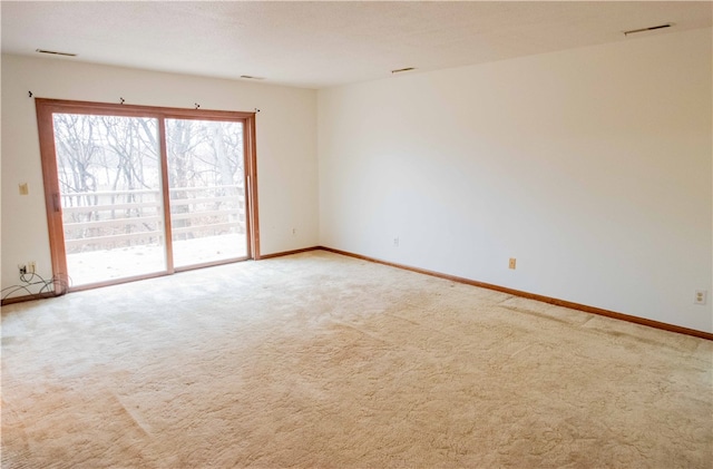 empty room featuring carpet and a textured ceiling