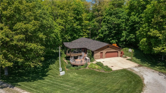 aerial view of property and surrounding area