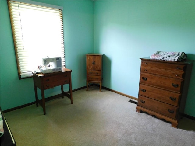 205 Monroe St, Toledo, IL 62468 - living area featuring carpet flooring and baseboards