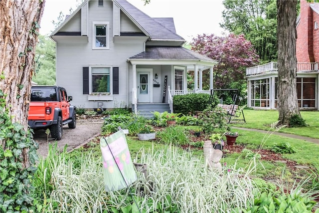 3416 Western Ave, Mattoon, IL 61938 - view of front of property featuring a front lawn and roof with shingles