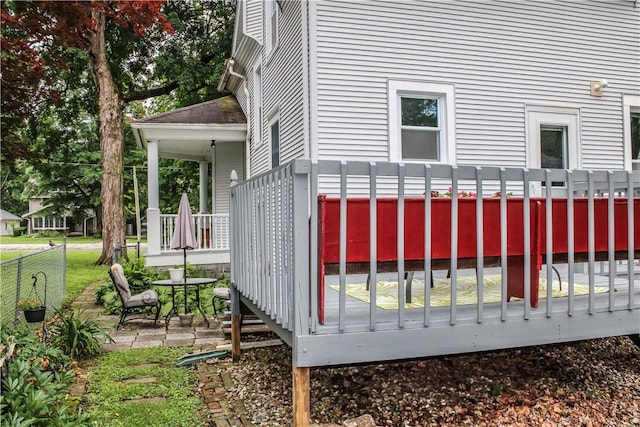 3416 Western Ave, Mattoon, IL 61938 - view of home's exterior with a wooden deck and a patio area