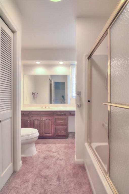 1225 W Pineview Ct, Decatur, IL 62526 - full bath with vanity and combined bath / shower with glass door