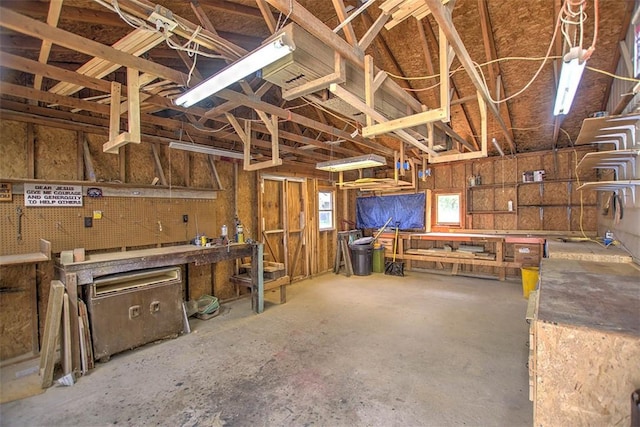 3204 Meadow Ln, Decatur, IL 62521 - garage with a workshop area