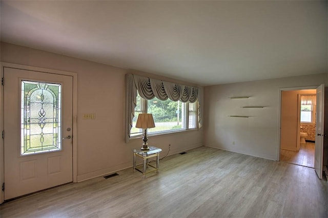 3204 Meadow Ln, Decatur, IL 62521 - foyer entrance with plenty of natural light and light wood-style floors