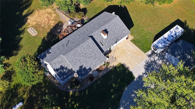 9234 E Cabin Rd, Oakley, IL 62501 - bird's eye view