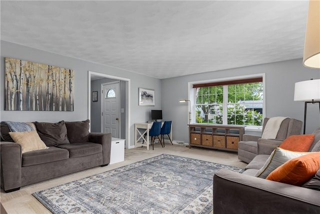 1022 Penguin St, Effingham, IL 62401 - living room featuring an office area and baseboards