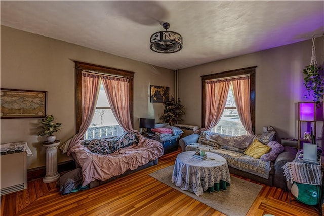 living room featuring wood finished floors