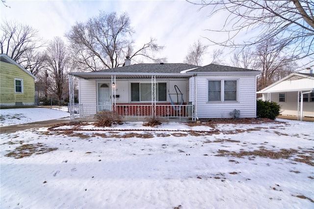 bungalow with covered porch