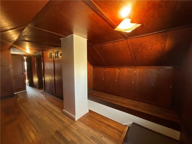 108 W Virginia Ave, Effingham, IL 62401 - bonus room with lofted ceiling, wood ceiling, and hardwood / wood-style flooring