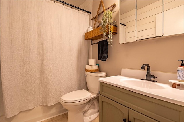 2430 Baker Ln, Decatur, IL 62526 - bathroom featuring vanity, tile patterned flooring, and shower / bath combo