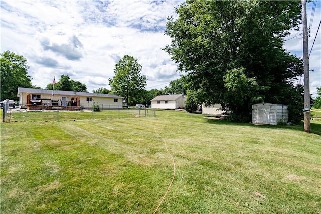 2430 Baker Ln, Decatur, IL 62526 - view of yard featuring a shed