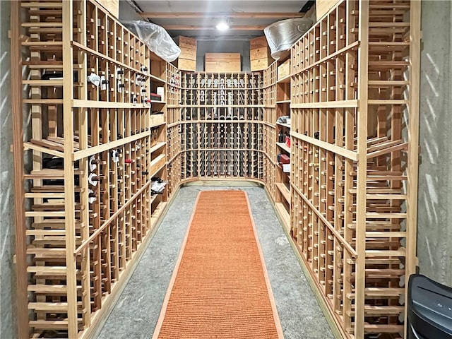 view of wine room