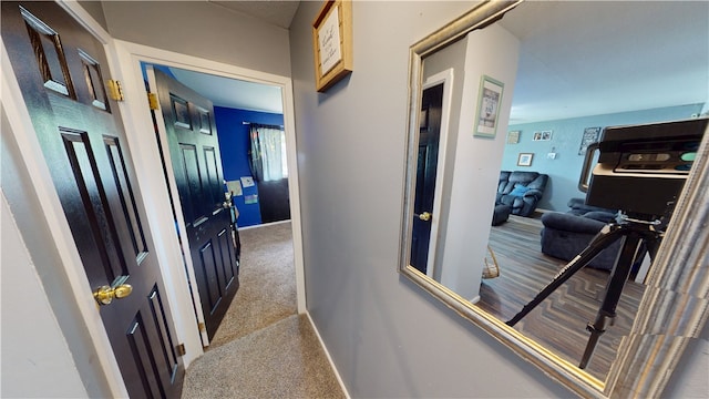 1516 Eastview Ave, Danville, IL 61832 - corridor with baseboards and carpet
