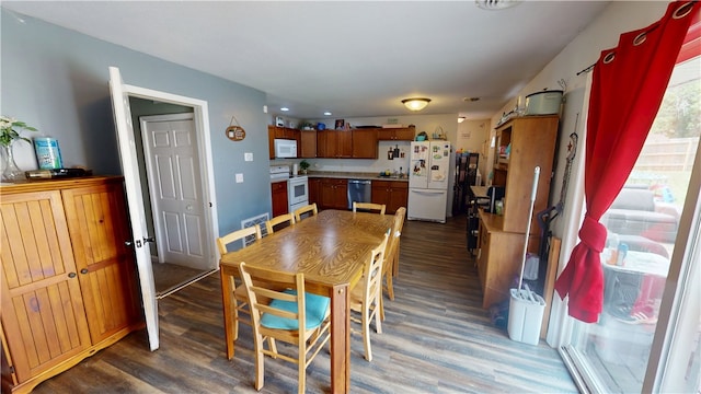 1516 Eastview Ave, Danville, IL 61832 - dining room with wood finished floors