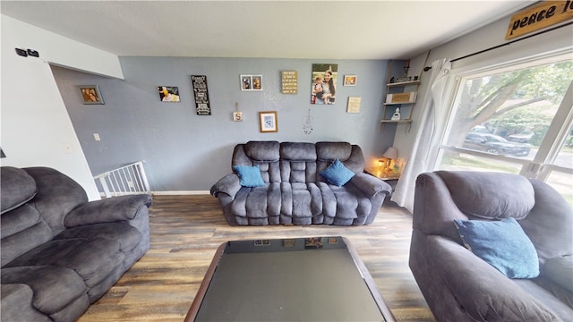 1516 Eastview Ave, Danville, IL 61832 - living area featuring wood finished floors and baseboards