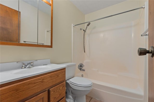 1009 Henrietta St, Effingham, IL 62401 - full bath with vanity, tile patterned flooring, and shower / bathtub combination