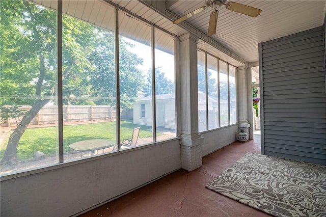 1440 W Decatur St, Decatur, IL 62522 - sunroom / solarium with ceiling fan