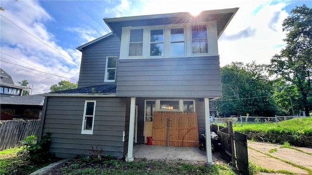 view of rear view of property