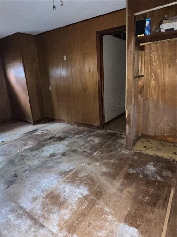 902 N Robb St, Robinson, IL 62454 - empty room with wood walls