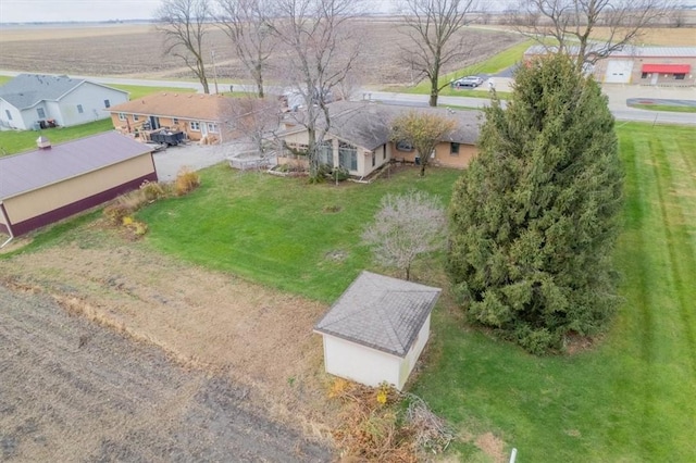 drone / aerial view featuring a rural view