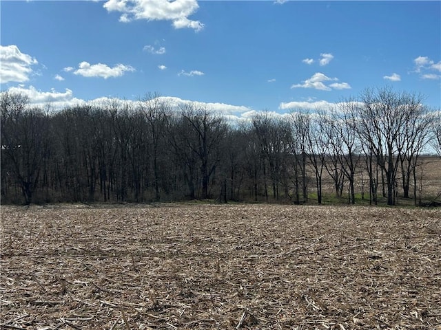 property view of mountains featuring a wooded view