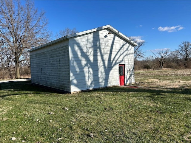 view of outbuilding featuring an outdoor structure