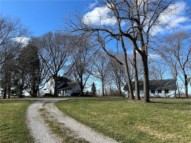 view of street with driveway