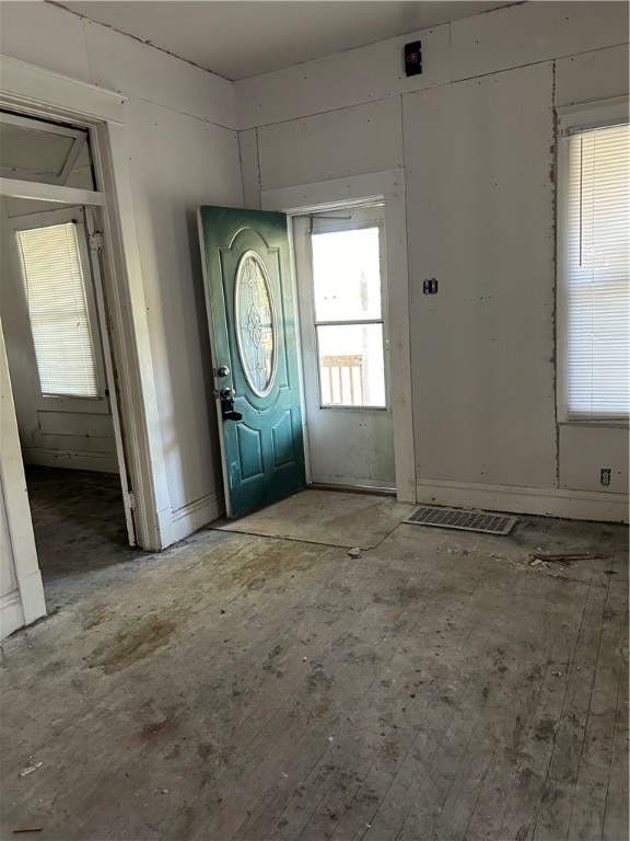 entrance foyer with light wood-type flooring