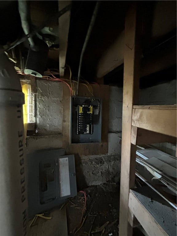 utility room featuring electric panel