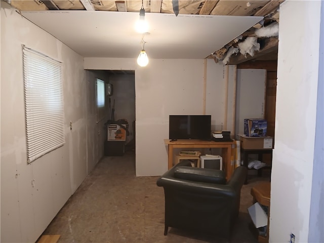 view of basement