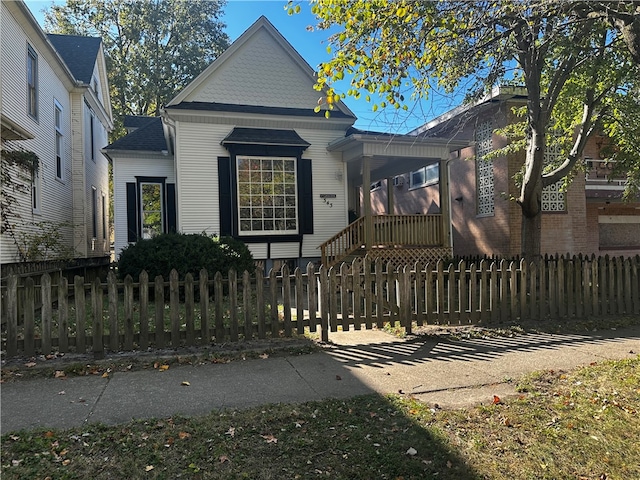 view of front of home