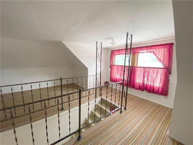 828 S Indiana St, Ashmore, IL 61912 - stairs with carpet floors and baseboards