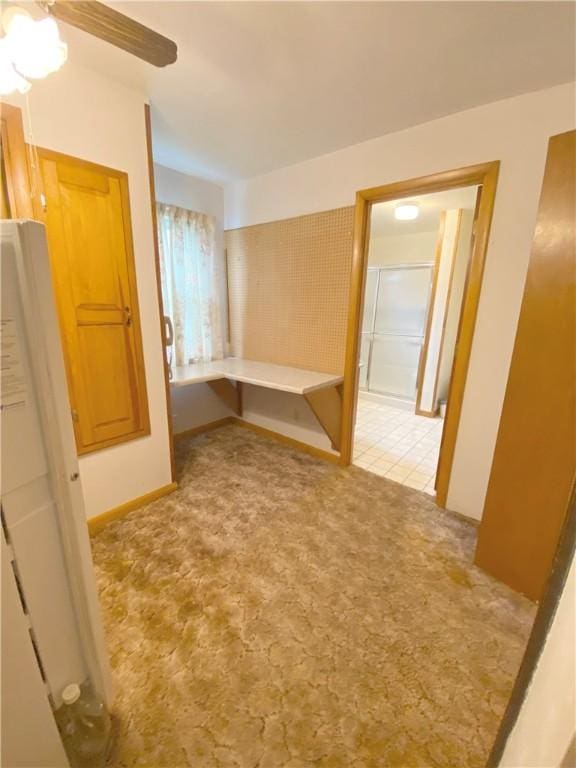 828 S Indiana St, Ashmore, IL 61912 - hallway with light carpet
